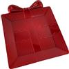 MERCURY S.P.A. Vassoio Regalo Rosso, Vassoio Natalizio in Plastica, 33x28 cm, Decorazione e Confezioni Regalo
