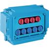 Geberit Collettore Compact Geberit 5+4 Preassemblato con Valvole Intercettazione - 612.450.00.2