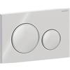 Geberit Placca di Comando Sigma 20 Round Cromo Lucido Con Anello Design Cromo Satinato Per Cassetta Geberit - 115.882.KH.1