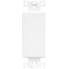 Enerlites 6001-W 1-Gang Blank Decorator Wall Plate Outlet Adapter Insert - Bianco
