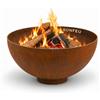 BonFeu BonBowl Ø60 cm Acciaio Corten Bracierie - Robusta Bocchetta di Fuoco - Braciere da Giardino (Marrone, Pro 100)