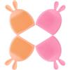 WRITWAA Spazzola per Pulizia Viso Design Piccolo Set 4 Pezzi in Silicone Morbido Rimuove Olio per Pelli Delicate per Uso Quotidiano