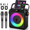JYX Karaoke con 2 Microfono 5.3 Cassa Bluetooth Canta tu 12 Ore di Riproduzione