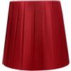 DOITOOL Paralume a Clip in Stoffa Rosso, Copertura Creativa per Lampade | Ferro Leggero, Installazione Pratica, per Applique e Piantane, Decorazione Semplice per Interni