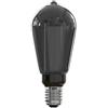 Calex E27 LED-Glühbirne - CALEX - GLASFASER RUSTIC ST64 - 3,5 W - 40 lm - 2000 K - dimmbar - Titan