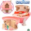 THE LITTLE BLACK BOX Les Schtroumpfs I Puffi, Casa magica che si apre, con 1 figura di 5,5 cm e accessori, modelli casuali, + 3 anni, PUF20 LES SCHTROUMPFS