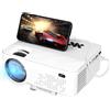 VIVITAR Mini proiettore con mirroring dello schermo, 7000 lumen home cinema FULL HD LED proiettore 1080P px, 1080P video proiettore con display 240', 90000 ore LCD