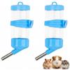 Mtbricey 2 bottiglie d'acqua per criceti, piccoli animali, dispenser d'acqua per animali domestici, criceti, criceti, gerbilli, topi, porcellini d'India, conigli cincillà (80 ml, blu)