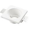 INTEC Incasso ENTITY in gesso bianco verniciabile con ghiera intercambiabile