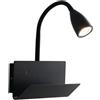 Luce Ambiente e Design Applique GULP in metallo con presa USB