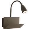 Luce Ambiente e Design Applique GULP in metallo con presa USB