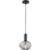 Luce Ambiente e Design Sospensione RIPPLE in metallo con diffusore in vetro