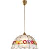 Luce Ambiente e Design Lampadario a sospensione ARAGONA in vetro madreperla