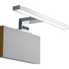 INTEC Applique da specchio LED Sacs cromo in termoplastica e diffusore in acrilico, luce naturale