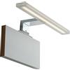 INTEC Applique LED Aqa 8W cromo in termoplastica e diffusore in acrilico, luce naturale