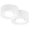 Luce Ambiente e Design Plafoniera ATHEN rotonda in gesso verniciabile