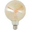 Intec Bulbs Lampadina globo decorativa LED LUXA 8W ambra attacco E27, luce calda 30x20 cm.