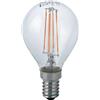 Intec Bulbs Lampadina LED filamento globo E14 4W, 470 Lumen 4,5x7,8 cm.