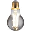 Intec Bulbs Lampadina smoke decorativa LED LUXA 8W attacco E27, luce calda 60x105mm