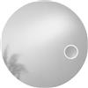 MiBYMi Specchio FOCUS tondo con illuminazione a LED, Lente d'ingrandimento 3x, CCT 3 temperature, Touch dimming, 100 cm