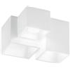 Luce Ambiente e Design Plafoniera FOSTER multipla in gesso verniciabile