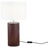 Luce Ambiente e Design Lampada da tavolo Woodlog in legno rovere