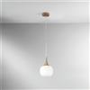 Luce Ambiente e Design Sospensione JAIPUR in metallo con diffusore in vetro