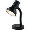 Luce Ambiente e Design Lampada da tavolo LDT arancione in metallo con braccio flessibile