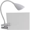 Luce Ambiente e Design Lampada da tavolo LED HEGEL in metallo con pinza e diffusore flessibile