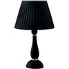 Luce Ambiente e Design Lampada da tavolo ALFIERE nera in vetro soffiato