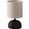Luce Ambiente e Design Lumetto FURORE in ceramica e paralume in tessuto