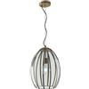 Luce Ambiente e Design Lampadario a sospensione CHESTER in vetro e ottone