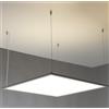 INTEC Pannello LED 40W in alluminio con finitura bianca a doppia emissione di luce 4000K