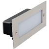 INTEC Faro calpestabile da incasso rettangolare Walk, a pavimento in acciaio e LED COB 12W