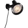 INTEC Proiettore Grubb nero orientabile per esterni, con lampadina LED 15W e picchetto inclusi