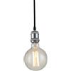 Luce Ambiente e Design Sospensione cavo VINTAGE in tessuto con portalampada in alluminio (1xE27)