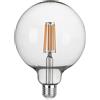 Intec Bulbs Lampadina led LUXA filamento globo E27 8W 1500L 125mm