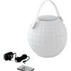 INTEC Lampada LED GECO DJ ricaricabile con speaker bluetooth e telecomando RGB