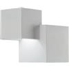 Luce Ambiente e Design Applique RUBIK quadrata in gesso verniciabile