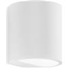 Luce Ambiente e Design Applique SHINE cilindrica in gesso verniciabile