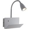 Luce Ambiente e Design Applique GULP in metallo con presa USB