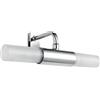 INTEC Applique da specchio Roby in metallo cromato con diffusore in vetro bianco satinato (2xG9)