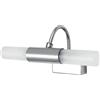 INTEC Applique Roby in metallo cromato con diffusore in vetro bianco satinato (2xG9)