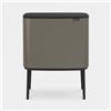Brabantia Pattumiera Bo Touch 2 Secchi 11+23 Litri Platino