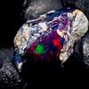 AK GEMS AND JEWELLERY Opale Nero Grezzo Naturale Ethiopian Fire Opal 7.65 Ct 16x11 mm
