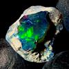AK GEMS AND JEWELLERY Opale Nero Grezzo Etiope Naturale Fire Opal 7,50 Ct 14x11 mm