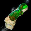 AK GEMS AND JEWELLERY Opale Naturale Fuoco, Opale Nero Grezzo, Opale Etiope Grezzo 7,5 Ct 23x10 Mm