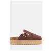 Luigi Sabot Marrone Scuro con Fodera in Pelliccia e Fibbia Sporabile Slip-on