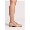 Luigi Ballerine con cinturino e borchie - Beige