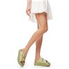 Luigi Ciabatte Flatform con Doppie Fibbie - Verde Acqua